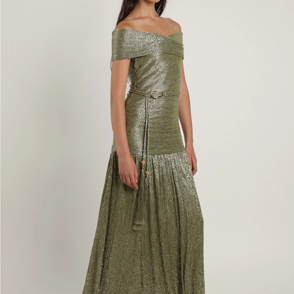 Sabina Musayev Nolan Dress - Olive (L) NWT